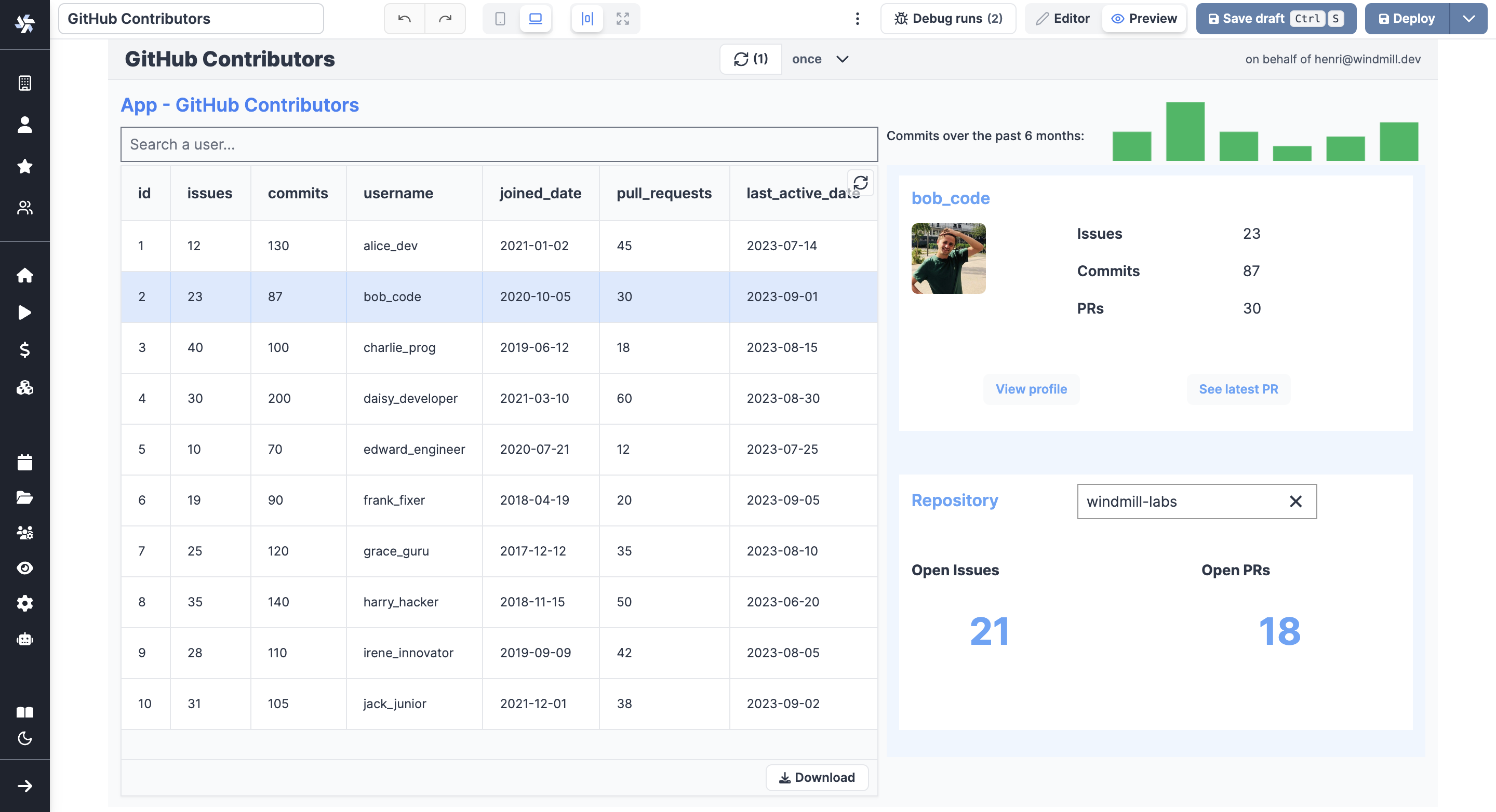 App previewed App previewed
